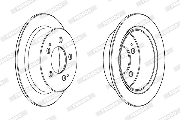 FERODO DDF1753C Brake Disc