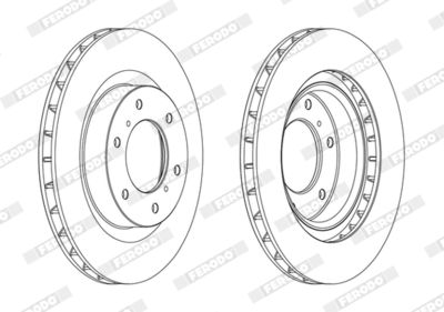 Brake Disc FERODO DDF1757C