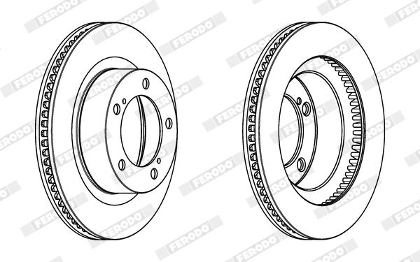 FERODO DDF1798C-1 Brake Disc