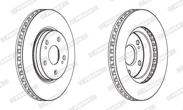 FERODO DDF1814C Brake Disc
