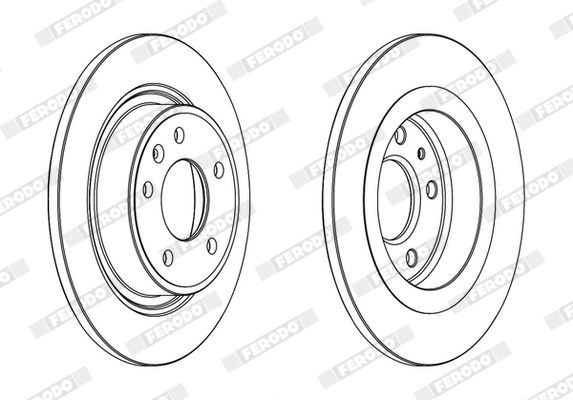 FERODO DDF1871C Brake Disc