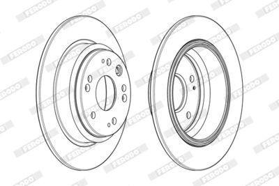 Brake Disc FERODO DDF1894C