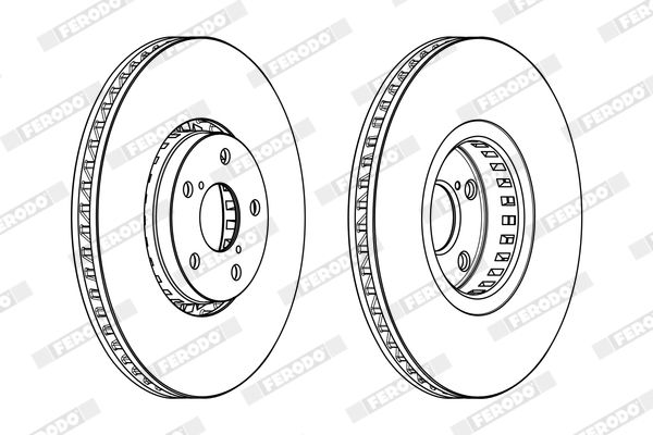 FERODO DDF1957RC-1 Brake Disc