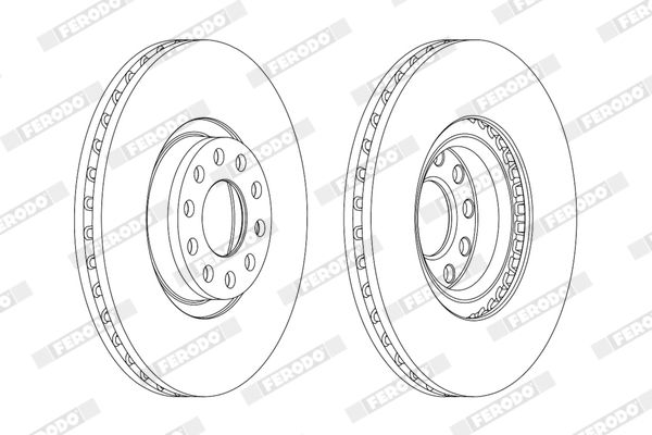 FERODO DDF1983C-1 Brake Disc