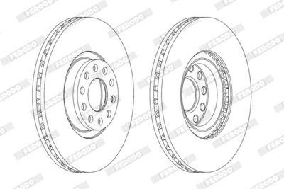 Brake Disc FERODO DDF1983C-1