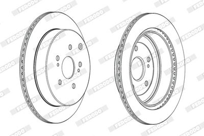 Brake Disc FERODO DDF2072C