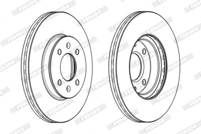 Brake Disc FERODO DDF2089C