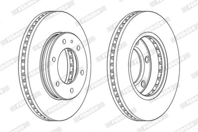 Brake Disc FERODO DDF2462C-1