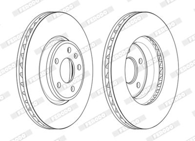 Brake Disc FERODO DDF2596C-1