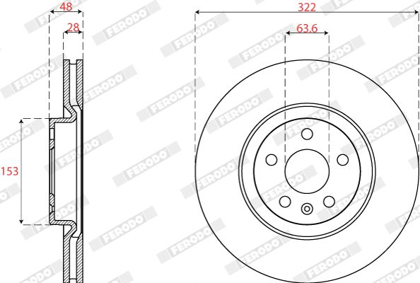 FERODO DDF2693C Brake Disc