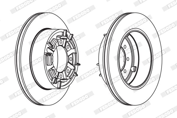 FERODO FCR140A Brake Disc
