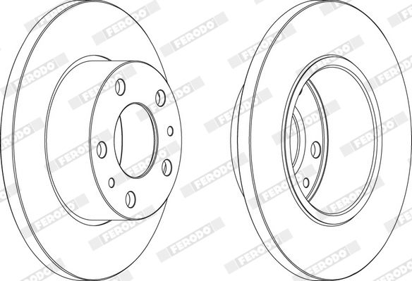 FERODO FCR195A Brake Disc
