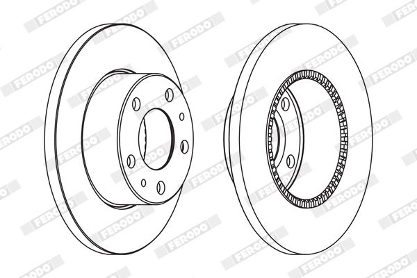 FERODO FCR196A Brake Disc