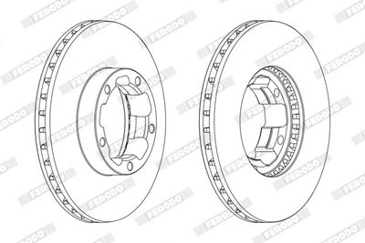 Brake Disc FERODO FCR261A