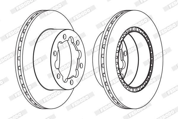 FERODO FCR312A Brake Disc