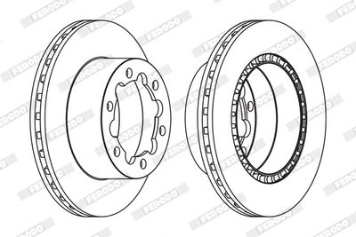 Brake Disc FERODO FCR312A