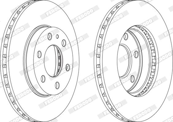 FERODO FCR314A Brake Disc