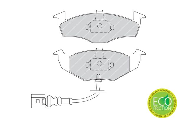 FERODO FDB1634 Brake Pad Set, disc brake