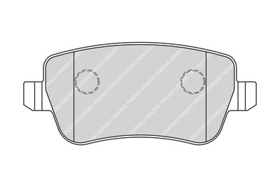 Brake Pad Set, disc brake FERODO FDB1798