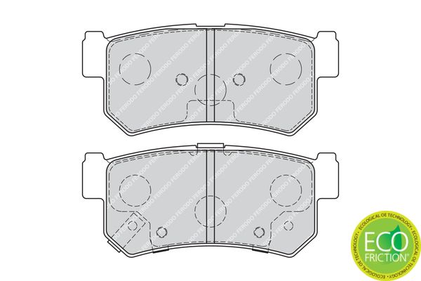 FERODO FDB1937 Brake Pad Set, disc brake