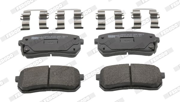 FERODO FDB4114 Brake Pad Set, disc brake