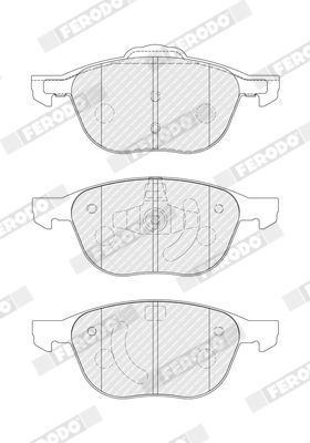 FERODO FDB4319 Brake Pad Set, disc brake