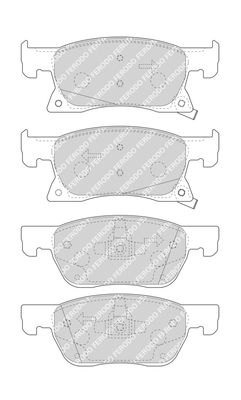 FERODO FDB4933 Brake Pad Set, disc brake