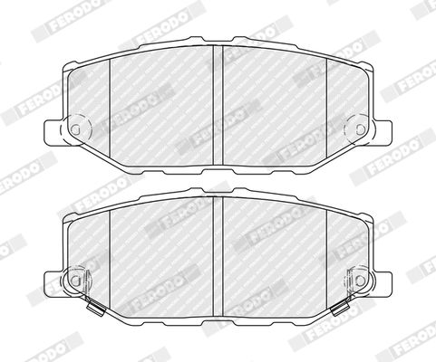 FERODO FDB5482 Brake Pad Set, disc brake