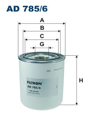 Air Dryer Cartridge, compressed-air system FILTRON AD 785/6