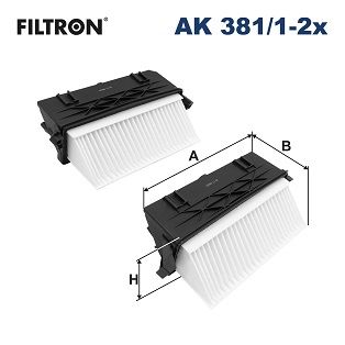 FILTRON AK 381/1-2x Air Filter