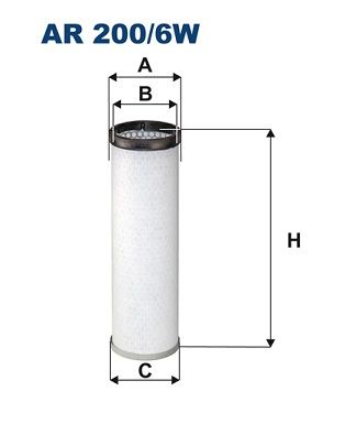 Secondary Air Filter FILTRON AR 200/6W
