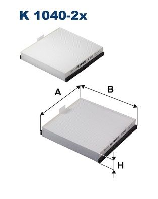 FILTRON K 1040-2x Filter, cabin air