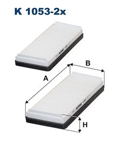 FILTRON K 1053-2x Filter, cabin air