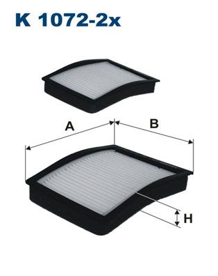 FILTRON K 1072-2x Filter, cabin air