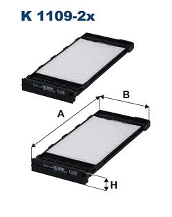 FILTRON K 1109-2x Filter, cabin air
