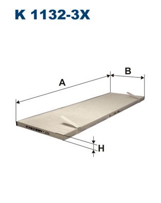 FILTRON K 1132-3x Filter, cabin air