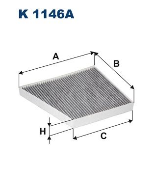 Filter, cabin air FILTRON K 1146A