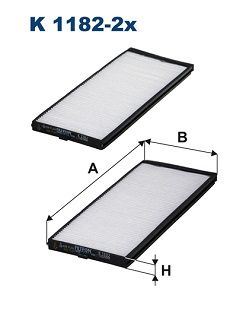 FILTRON K 1182-2x Filter, cabin air