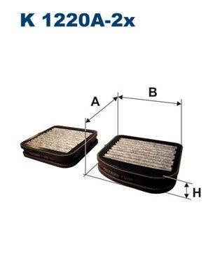 FILTRON K 1220A-2x Filter, cabin air