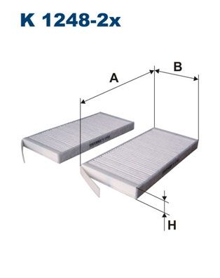 FILTRON K 1248-2x Filter, cabin air