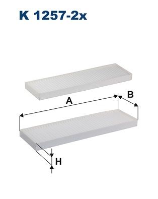 Filter, cabin air FILTRON K 1257-2x