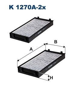 FILTRON K 1270A-2x Filter, cabin air