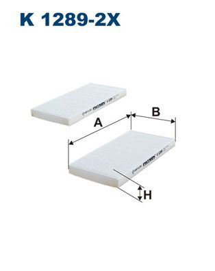 FILTRON K 1289-2x Filter, cabin air