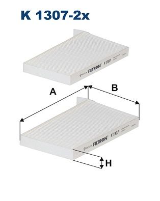 FILTRON K 1307-2x Filter, cabin air