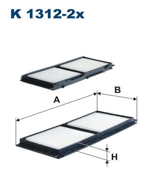 FILTRON K 1312-2x Filter, cabin air