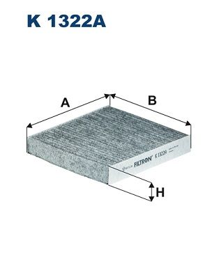 Filter, cabin air FILTRON K 1322A