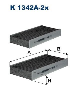 Filter, cabin air FILTRON K 1342A-2x