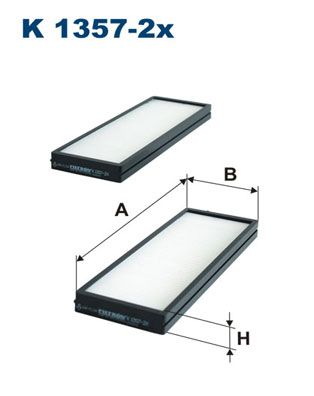FILTRON K 1357-2x Filter, cabin air
