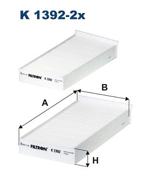 FILTRON K 1392-2x Filter, cabin air