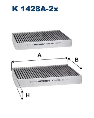 FILTRON K 1428A-2x Filter, cabin air